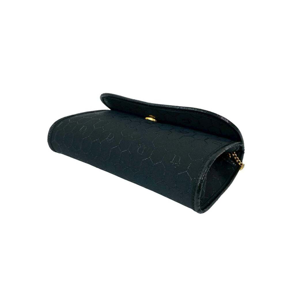CHRISTIAN DIOR Black Canvas Shoulder Bag - Picture 8 of 9